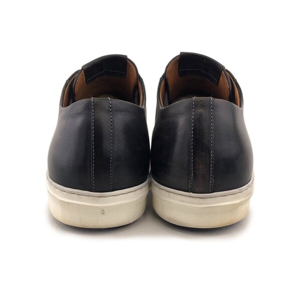 Magnanni Brando Lo Black Distressed Leather Sneakers 12M
